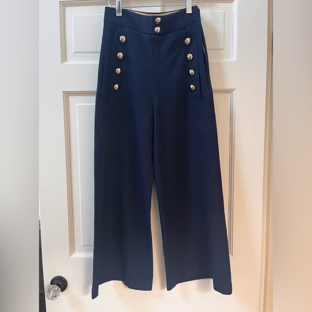 Chloe wide leg cropped pants